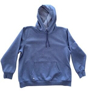 Ridgecut Heavy Duty Hoodie 2X Blue Fleece Lined Workwear Pullover Unisex